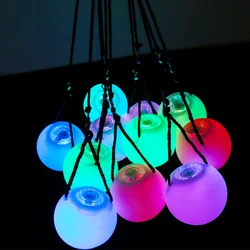 Belly Dance Balls RGB Glow LED POI Thrown Balls For Belly Dance Hand Props Stage Performance Accessories 1Pair/1Pc LED POI