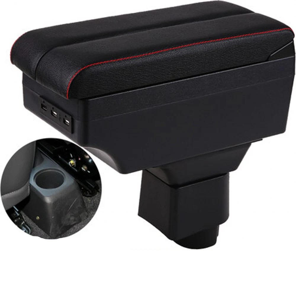 

For CHERY A1 armrest box central Store content Storage armrest box with USB