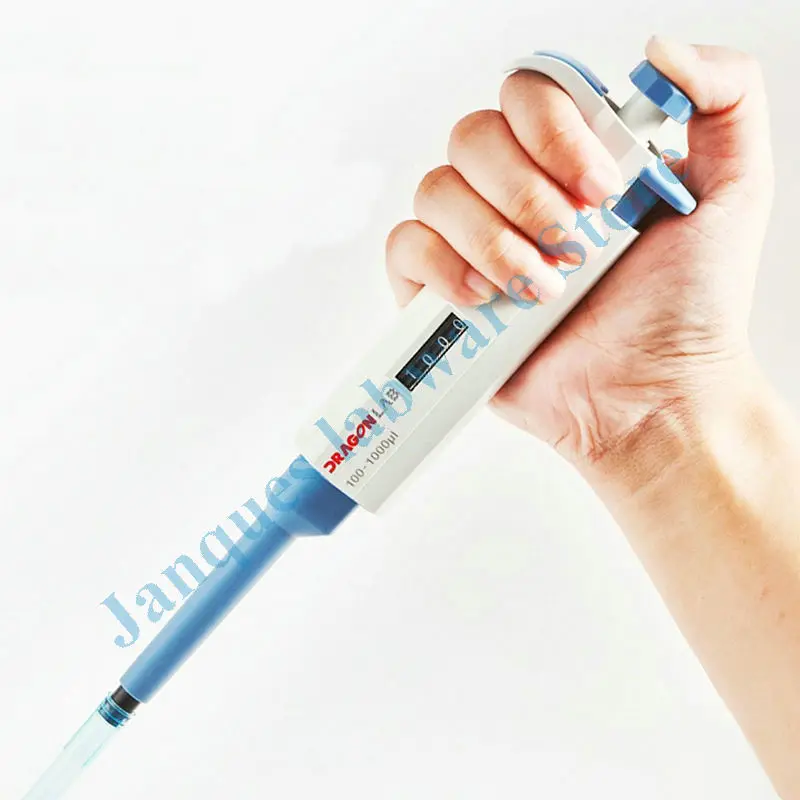 1Pcs Dragon Lab Single Channel Verstelbare Pipet, Handleiding Continue Digitale Micro Sampler, Grote Volume Pipettor