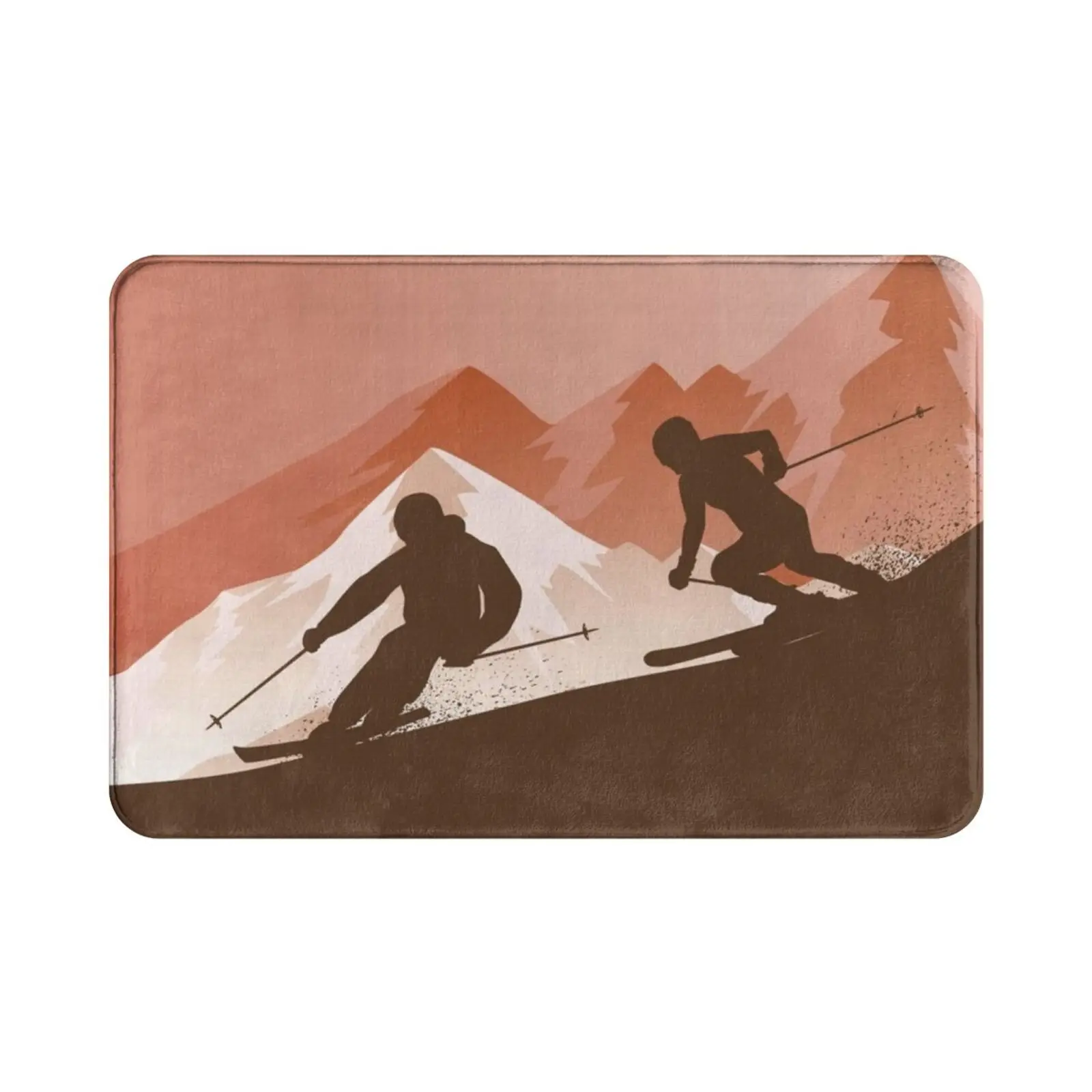 Skiing Passion Design Ever Best-Squash Shade Carpet Mat Rug Cushion Soft Skiing Ski Sky Ice Game Sport Love Passion Snow