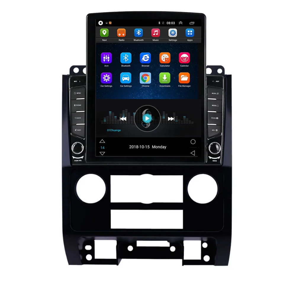 Audio Radio Car Multimedia IPS DSP Android 10 64GB Tesla Player per Ford Escape 2007-2012 GPS Navi Head Unit