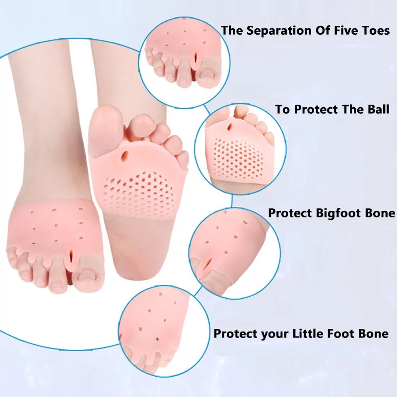 Silicone Bunion Corrector Toe Separator Bunions Toe Corrector Valgus  For Toe Haluksy  Finger Separator  Hallux Valgus Corrector