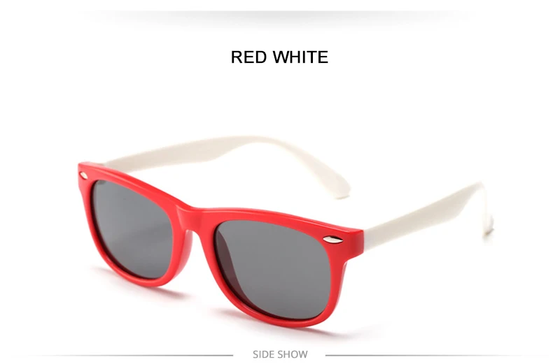 Fashoin Kinder Polarisierte Sonnenbrille Jungen Mädchen Vintage Silikon Kinder Sonnenbrille Stilvolle Safty TR90 Brillen Baby UV400 – Detail 15