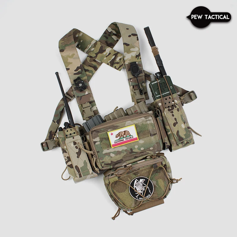 Imagem -04 - Pew Tático a Coisa Mk3 Mk4 D3crm Equipamento de Peito Acessórios de Atualização Airsoft