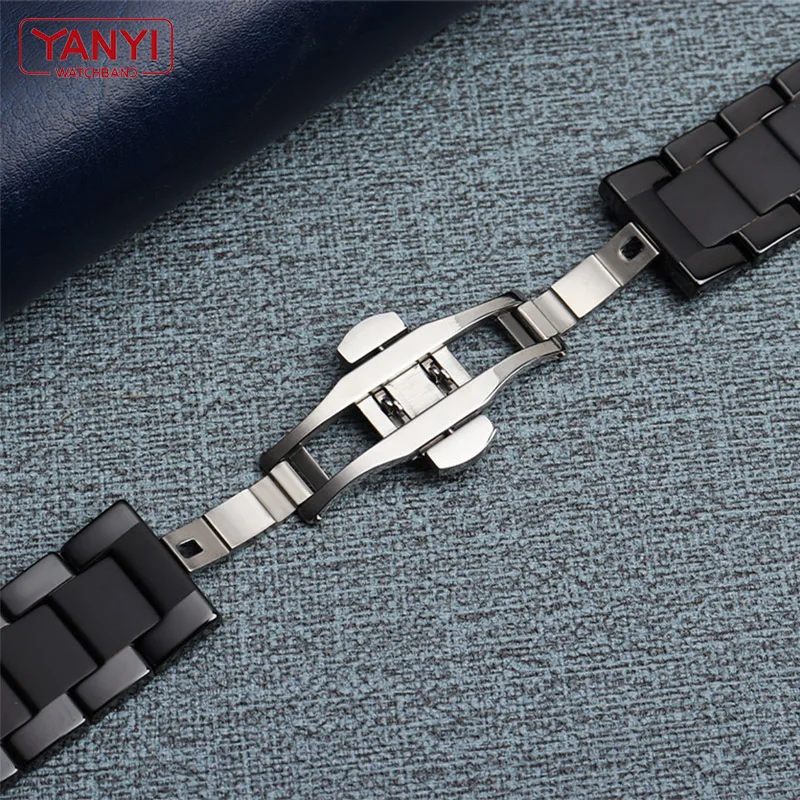 Ceramic Watch band For Huawei Watch GT 2 Strap quick release bar watchband 18mm 20mm 22mm watch bracelet matte black color