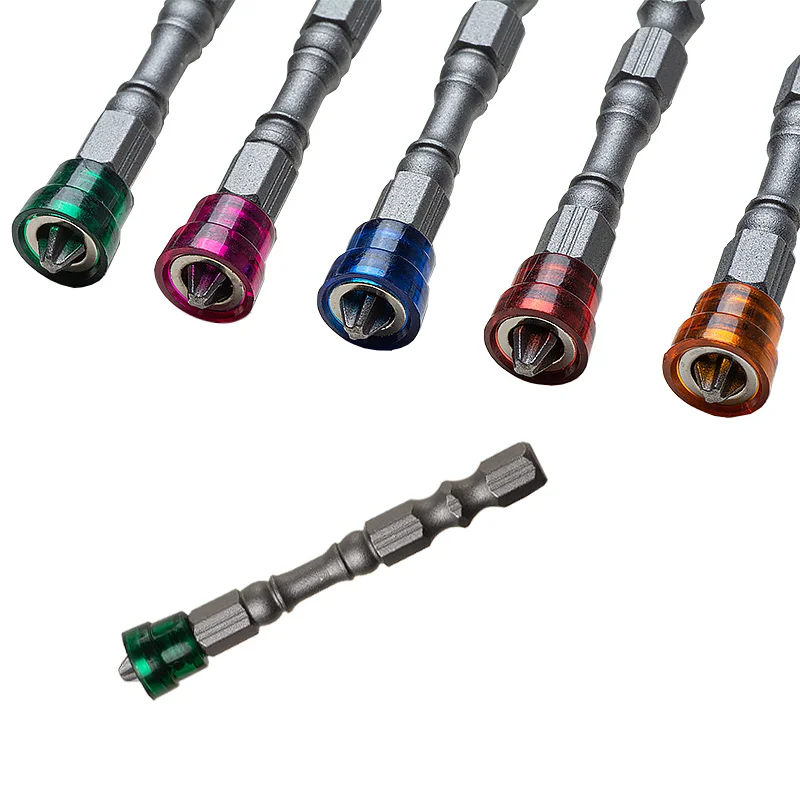 5 pz/set 65mm trapano magnetico punte cacciavite 1/4 pollici Hex Shank S2 acciaio croce testa cacciavite elettrico Kit