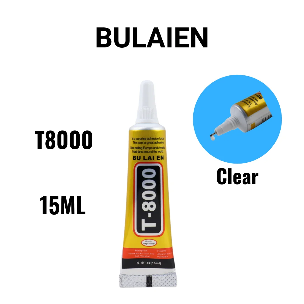 15ML Multipurpose Bulaien T8000 Diy Glue Adhesives Transparent Liquid Glue Cellphone Repair Glue