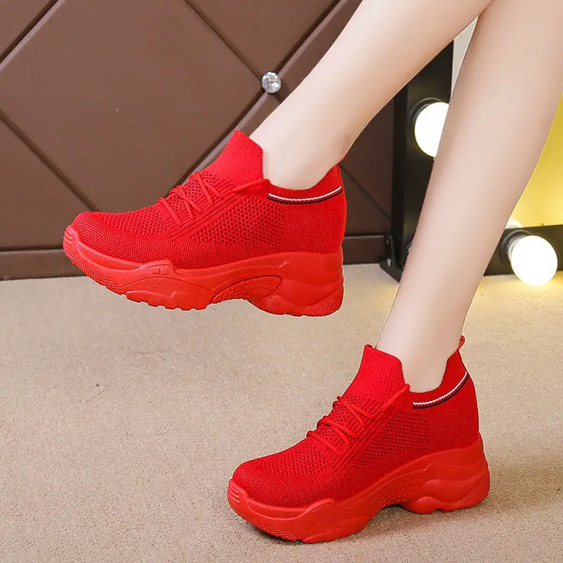 Tenis Feminino 2022 Breathable Women Tennis Shoes Lace Up Sport Gym Athletic Jogging Light Red Shoes Female Sneakers Zapatillas