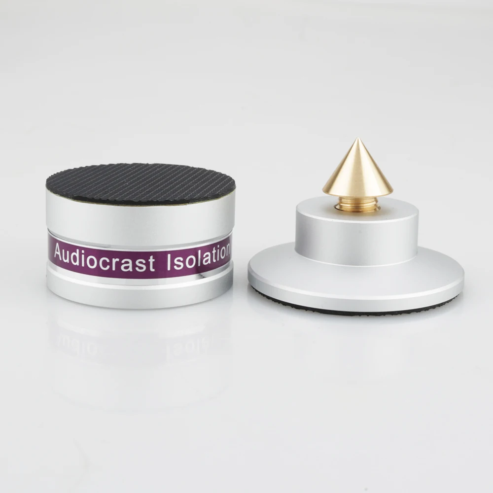 Neue 4PCS IF03S/IF03B Aluminium Schwarz & silber Stoßfest Spike + Pad Isolation Stehen HiFi Verstärker