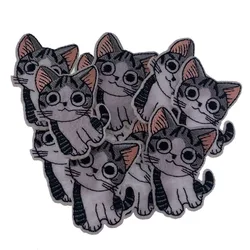 5Pcs Animal Cute Rabbit Embroidered Patches For Clothing DIY Iron On Patch On Kid Clothes Sewing Stickers Craft Accessories