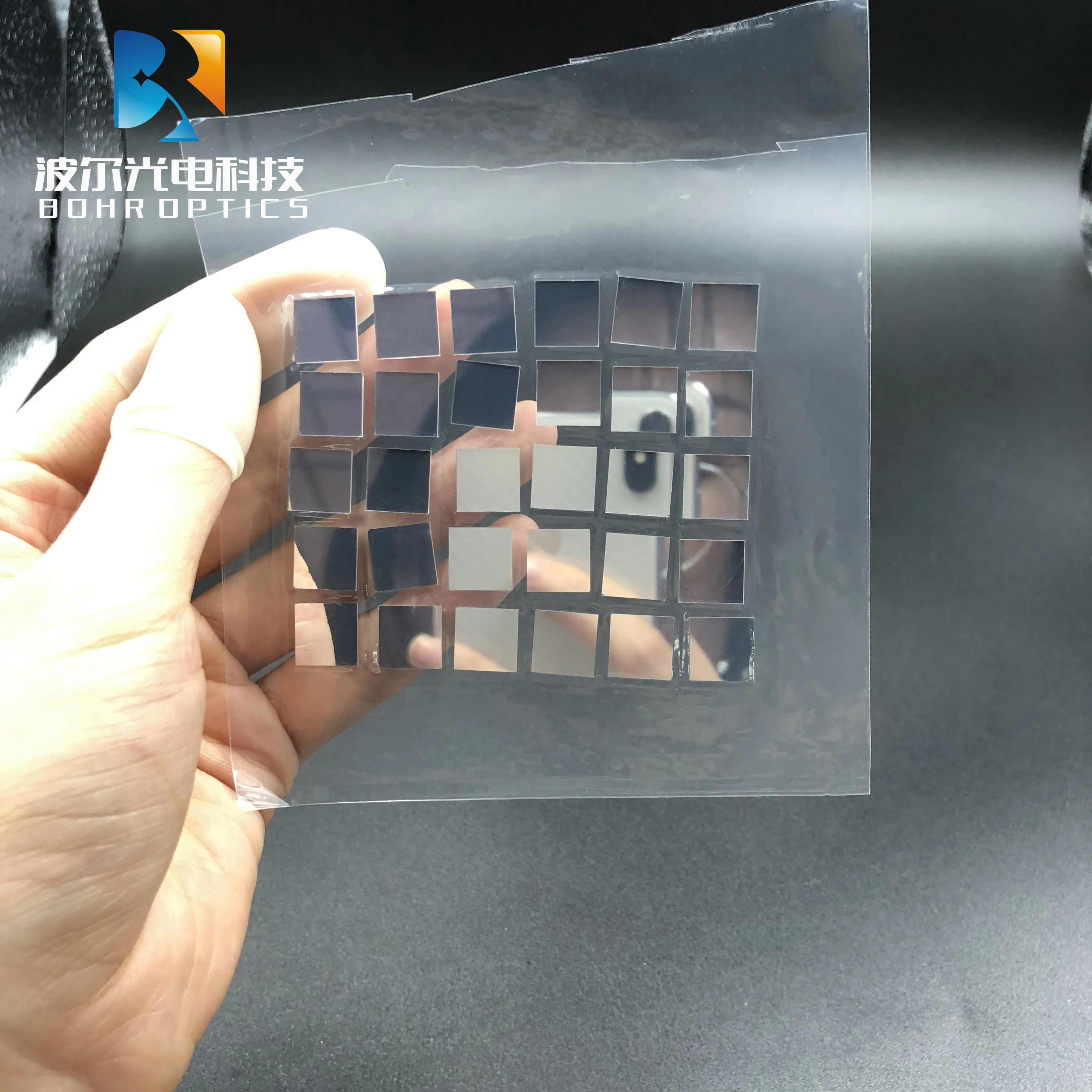 Filtro de cristal óptico de H-K9L para cámaras de vídeo, dimensiones de 10x10x0,5mm