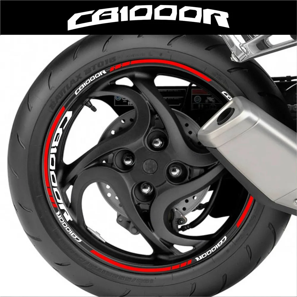 Motorcycle Wheel Decal Stickers Stripes Reflective Waterproof Tire Stickers Kit For CB1000R CB1000 R cb1000r