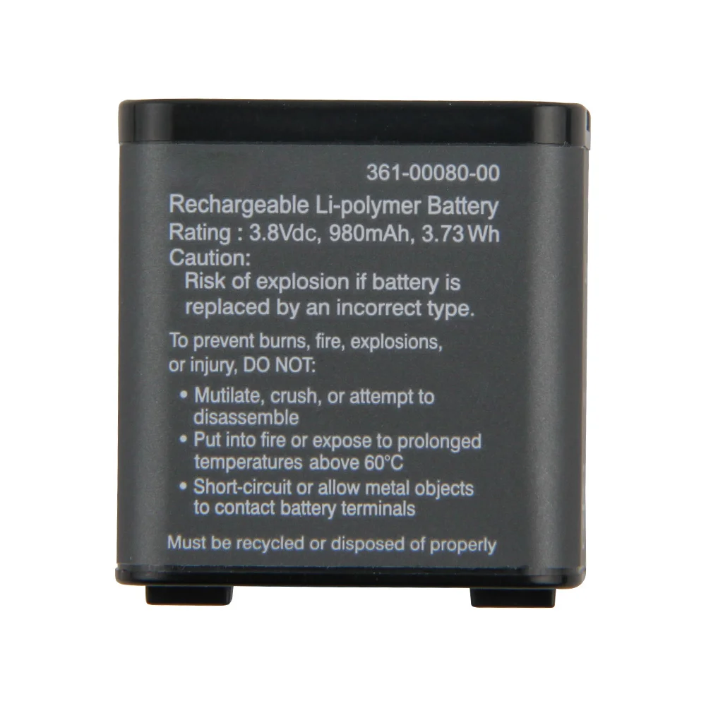 Original Replacement Battery 361-00080-00 For Garmin Virb X Compact VIRB XE Action Camera Battery 980mAh