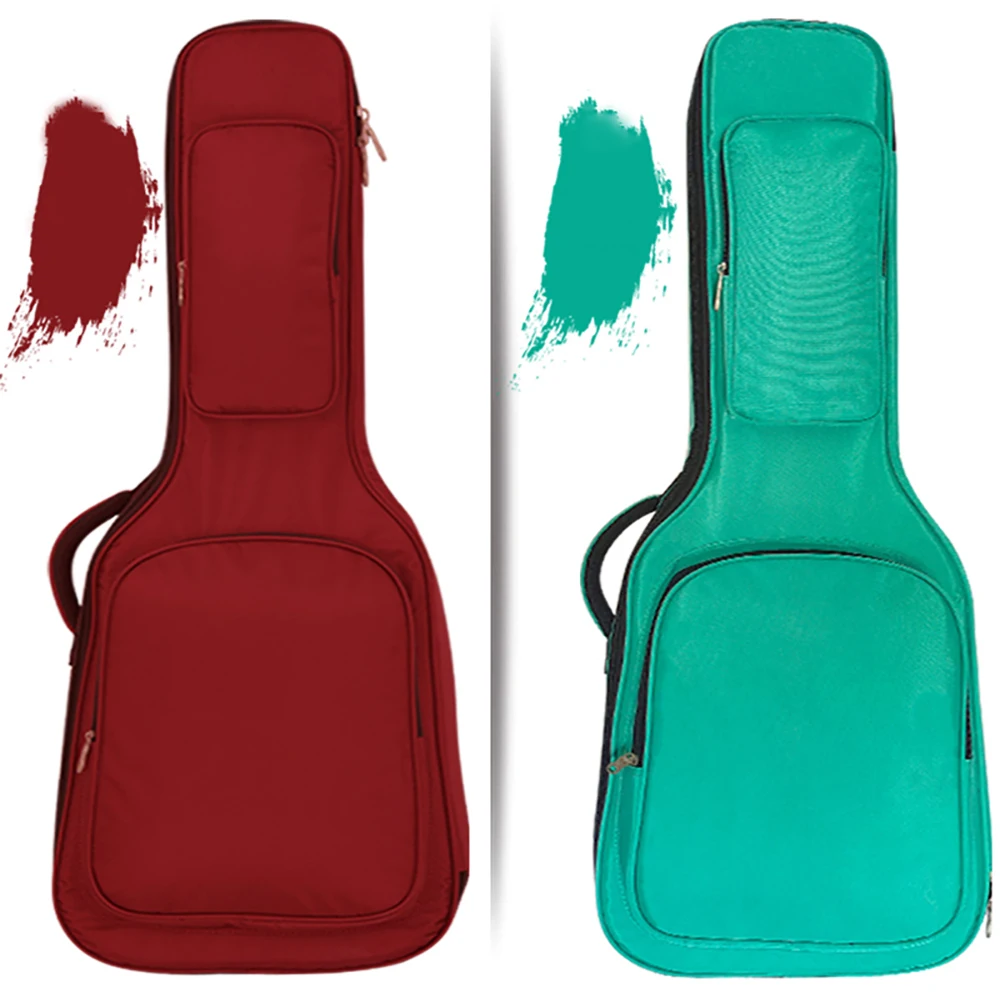 Waterproof Guitar Case 25mm Cotton Electric Guitar Bag Double Strap Padded Oxford Cloth Backpack Guitar Parts & Accessories