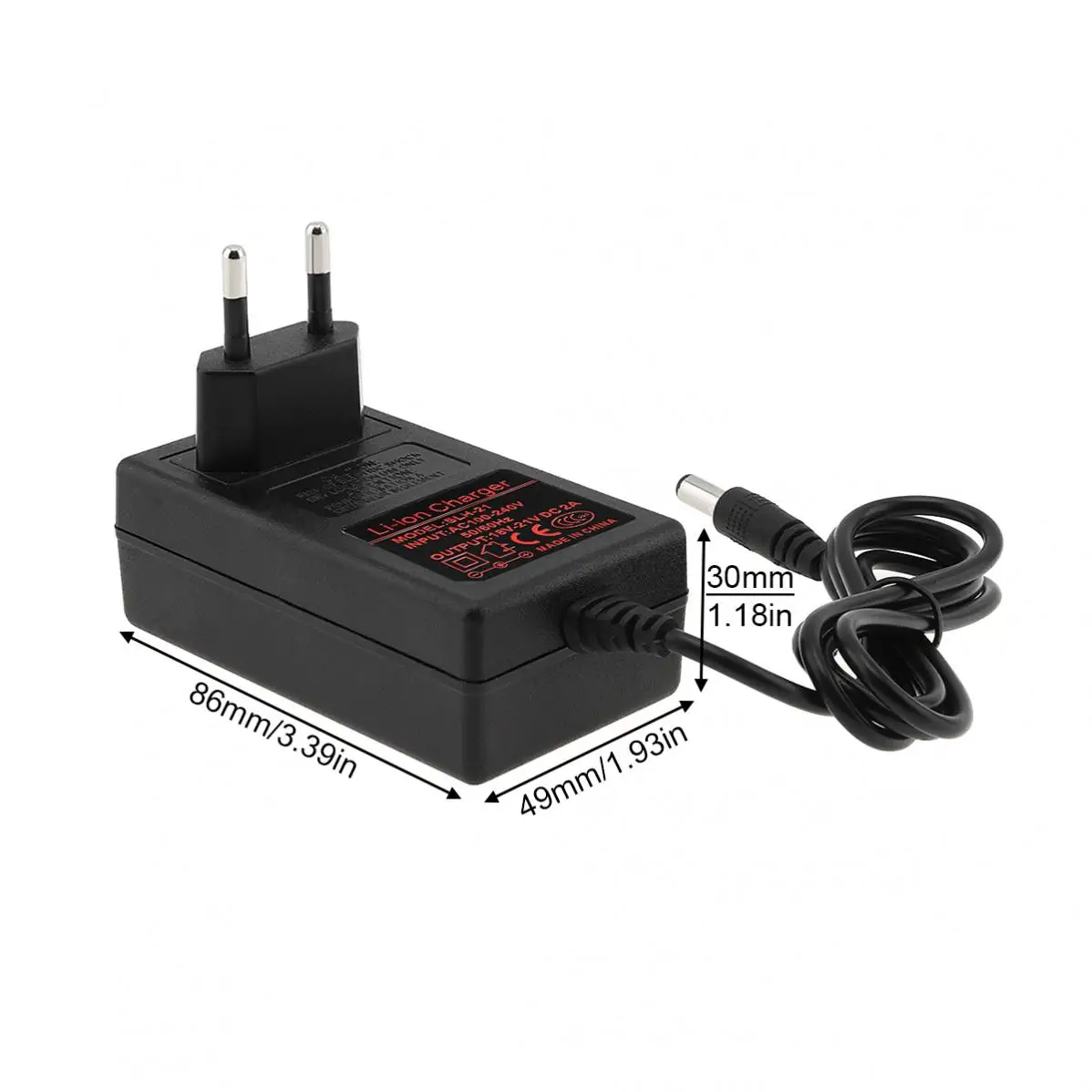 21V 2A Lithium Battery Charger Electric Screwdriver 18V 5Series 18650 Lithium Battery Wall Charger Power Adapter Charger