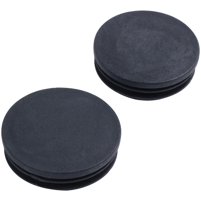 Stanzen Ende Runde Rohr Einsätze Kappe Abdeckung 50mm Dia Schwarz 12 Pcs