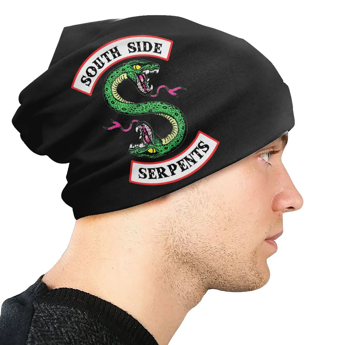 South Side Serpents Bonnet Hats Knitted Hat Hip Hop Outdoor Skullies Beanies Hats Figure Riverdale Adult Warm Head Wrap Cap