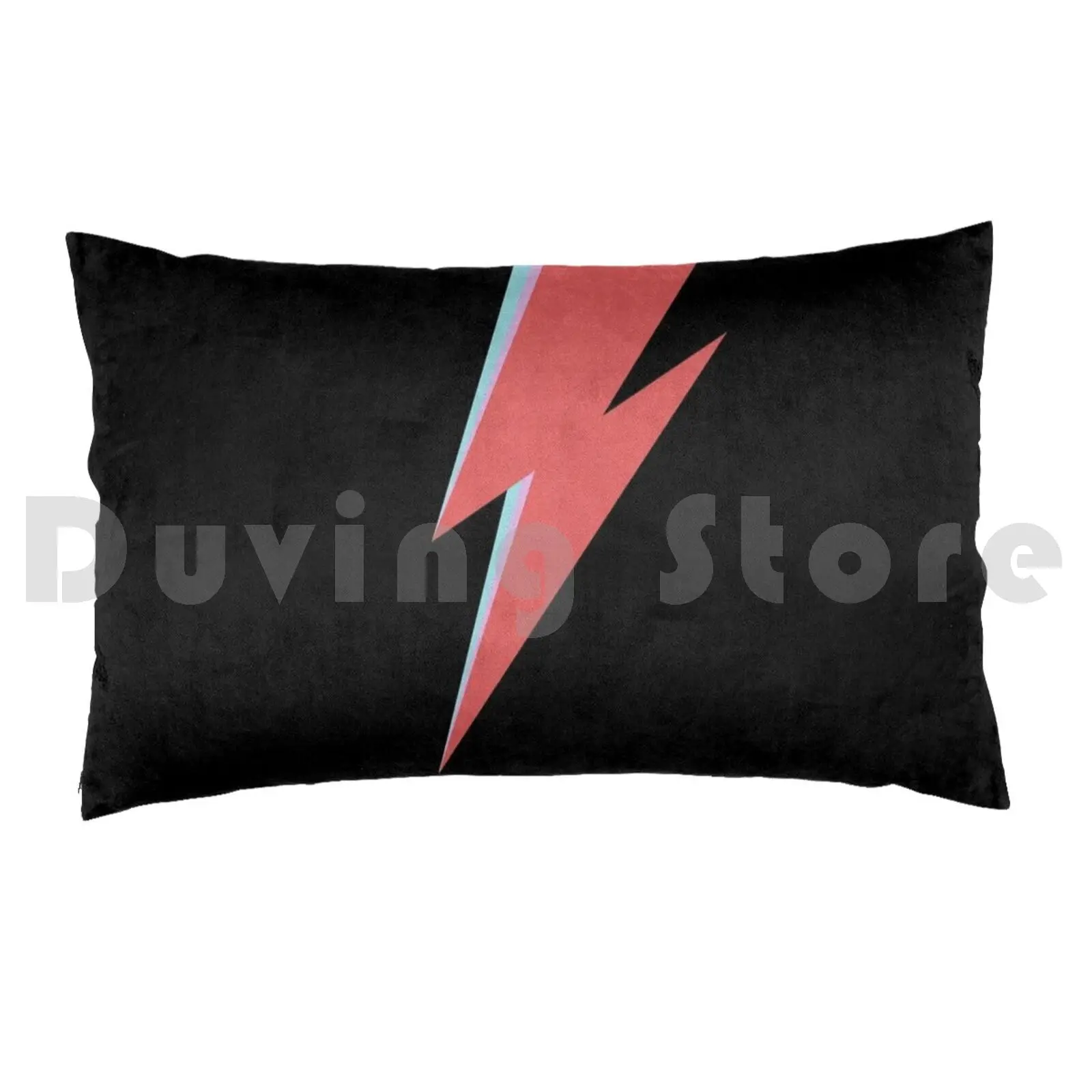 Pillow Case Bowie Bolt Hat Lightning Bolt Classic Red Blue Purple Thunder 3d Laptop Teen