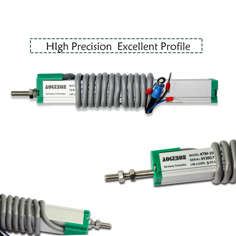 Micron-KTM-10mm de reinicio automático a 200mm, Sensor de regla de desplazamiento lineal, transductor electrónico