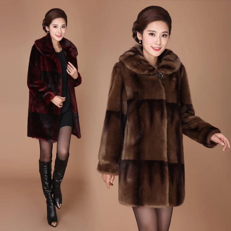 Faux Fur Coat Plus Size Long Winter Coat Women Clothes 2020 Women's Jackets Coats Womens Clothing Casaco Feminino KJ282