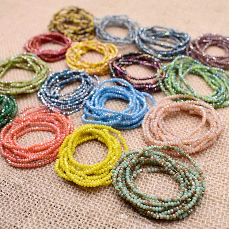 1x2mm Approx 162pcs Seed Beads red Crystal Glass Beads Charms Spacer Beads For Jewelry Making DIY Wholesale