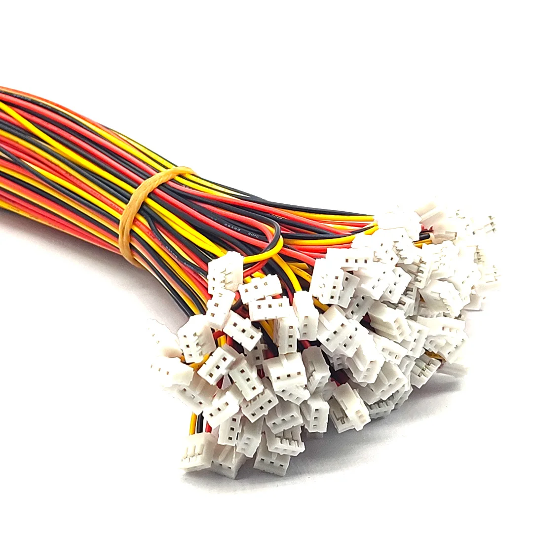 PH2.0 خط طرفي 2P 3P 4P 5P خط اتصال رأس مفرد معلب سلك الكتروني طول 200 مللي متر