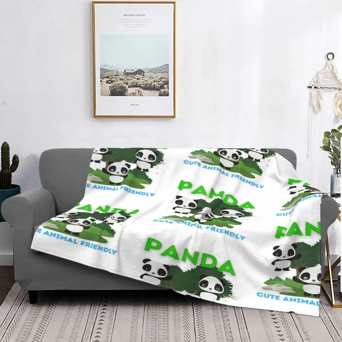 

Manta de muselina a cuadros con diseño de Panda I 2, a cuadros colcha para cama, sofá, cama