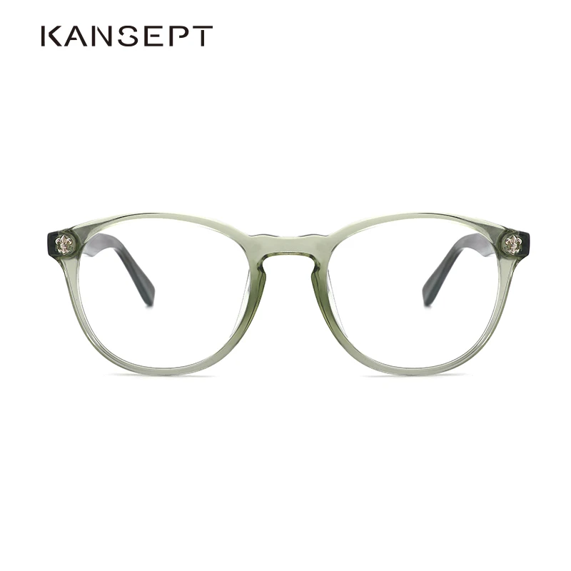 KANSEPT Women Glasses Frame Women Vintage Myopia Optical Transparent Eyeglasses Frame New Arrival Round Frame#FG6003