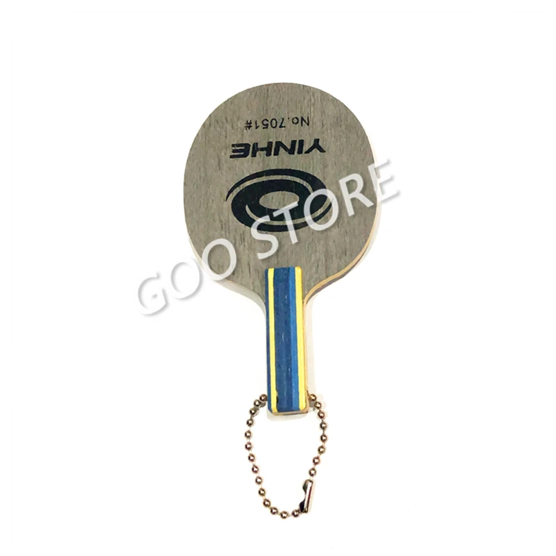 1pcs Yinhe mini table tennis blade 7051 signature backpack pendant keychain ping pong bat accessories