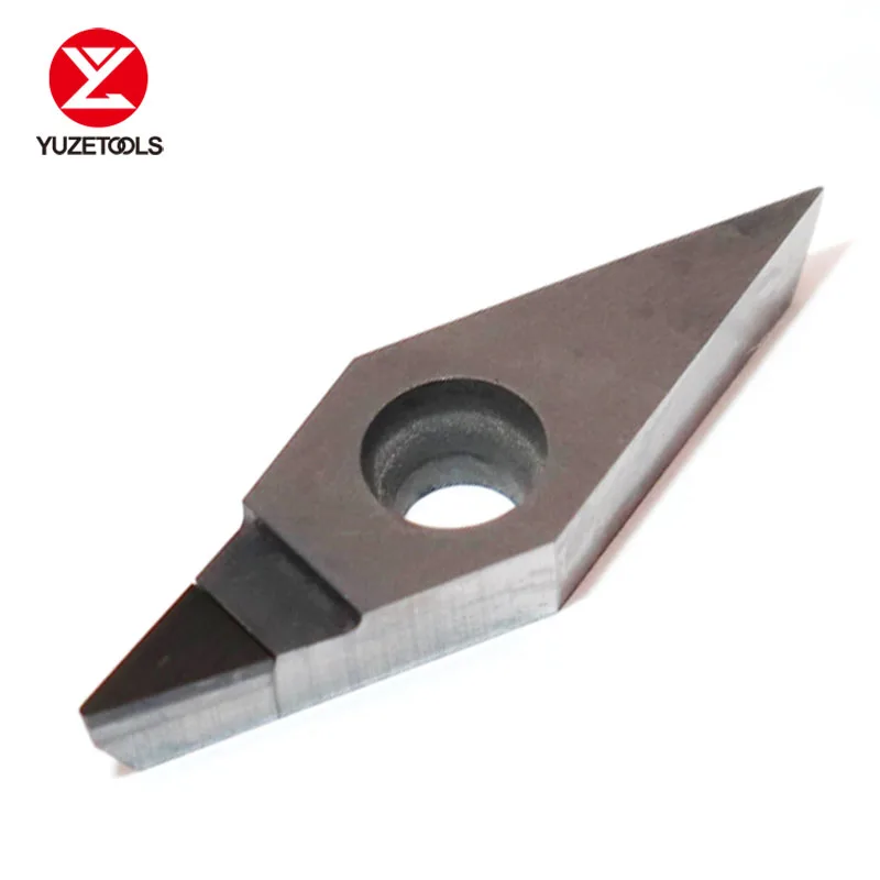 

CNC Lathe Tool Turning Boring Cutting 1PCS VBGT110301 PCD Carbide Diamond Tip Insert for Aluminum Copper Machining