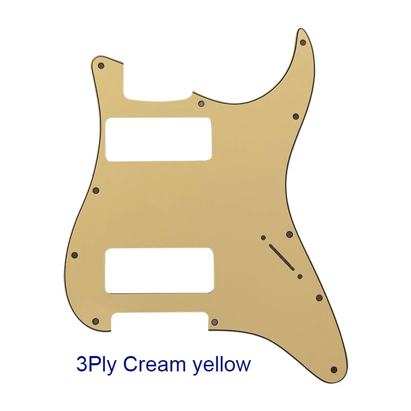 Xin Yue Great Quality Guitar Parts 2 P90 Strat Guitar PICKGUARD No Control Hole For US 11 Screw Holes Strat  Humbuckers