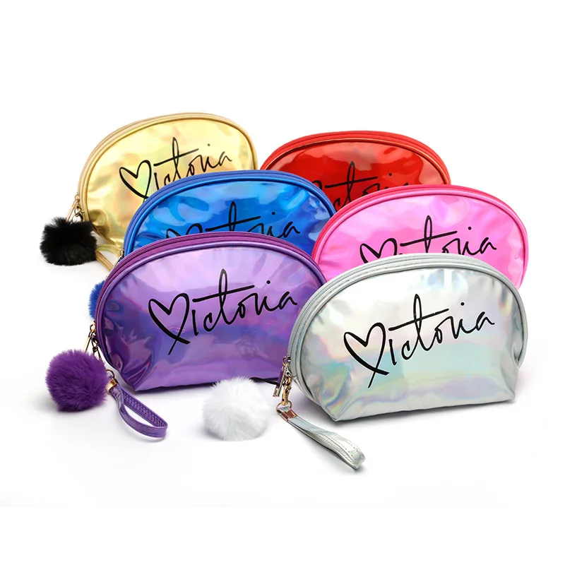 

Multifunction Purse Makeup Laser Cosmetic Bag Toiletry Case Pouch Travel Portable Bag Tassel Solid Color Makeup Bag