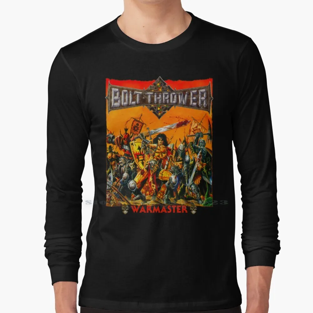 Bolt Thrower-Camiseta de manga larga Warmaster Iii, 100% algodón puro, talla grande, Death Metal Uk