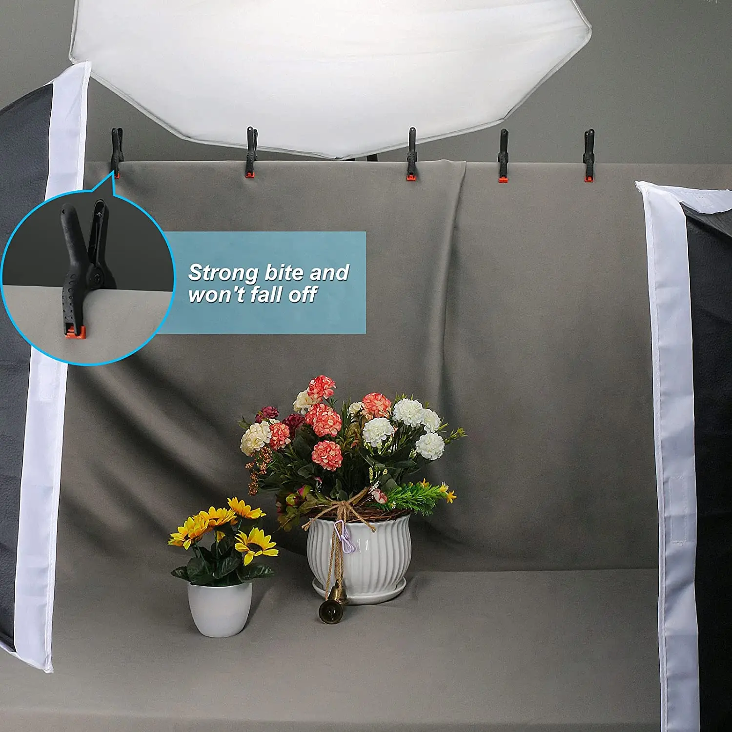 6 Piece 2-9 Inch Spring Clamps Crafts Heavy Duty Backdrop Spring Clips Clamps Good Helper for DIY Photography Studio Home