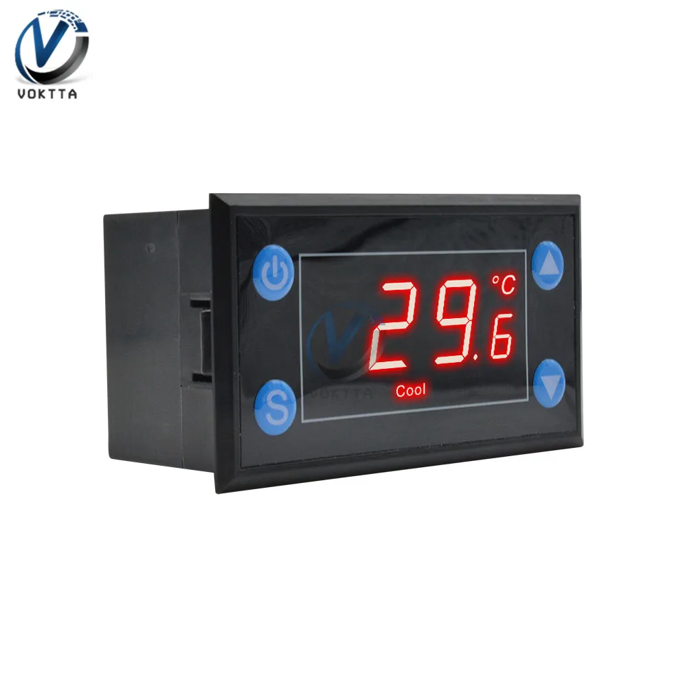 W1211 Intelligente Hoge Precisie Temperatuurregelaar Module AC110-220V Elektronische Digitale Display Thermostaat Met Ntc Sensor