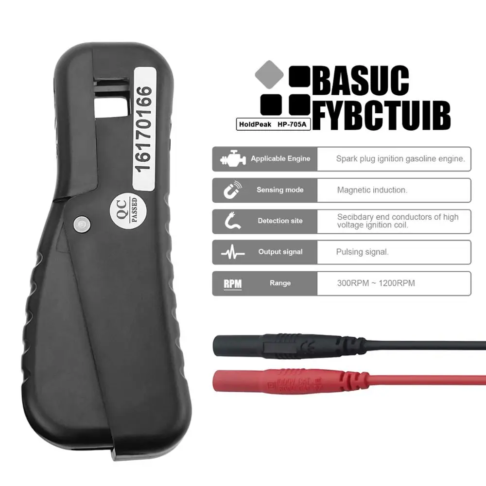 HoldPeak-Oscillograph Mulitmeter Resistência Tester, Chip Up Adapter, medidor automotivo usado, HP-(705A + 6688B), 5000V