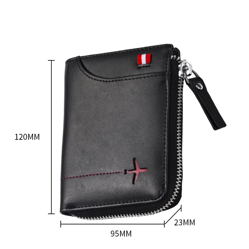 Rfid Wallet Men Genuine Leather Men\'s Wallets Card Holder Luxury Boys Wallet Leather With Coin Pocket ID Credit Card Coin Purse