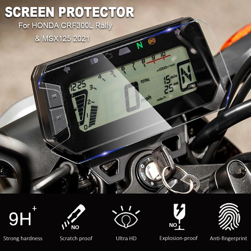 

Motorcycle Scratch Cluster Screen Dashboard Protection Instrument Film For Honda CRF300L CRF 300L Rally MSX125 MSX 125 2021-