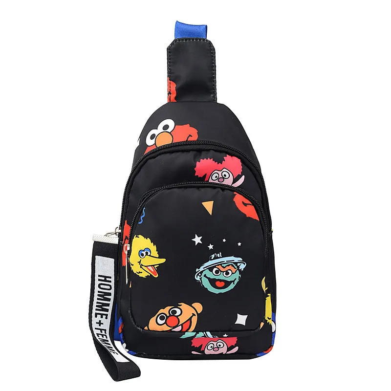 Kids Chest Bag Cute Girl Boy Fanny Cartoon Anime Print Chest Bag Children Belt Bag Money Pouch Baby Zipper Waist Pack Bum Bag