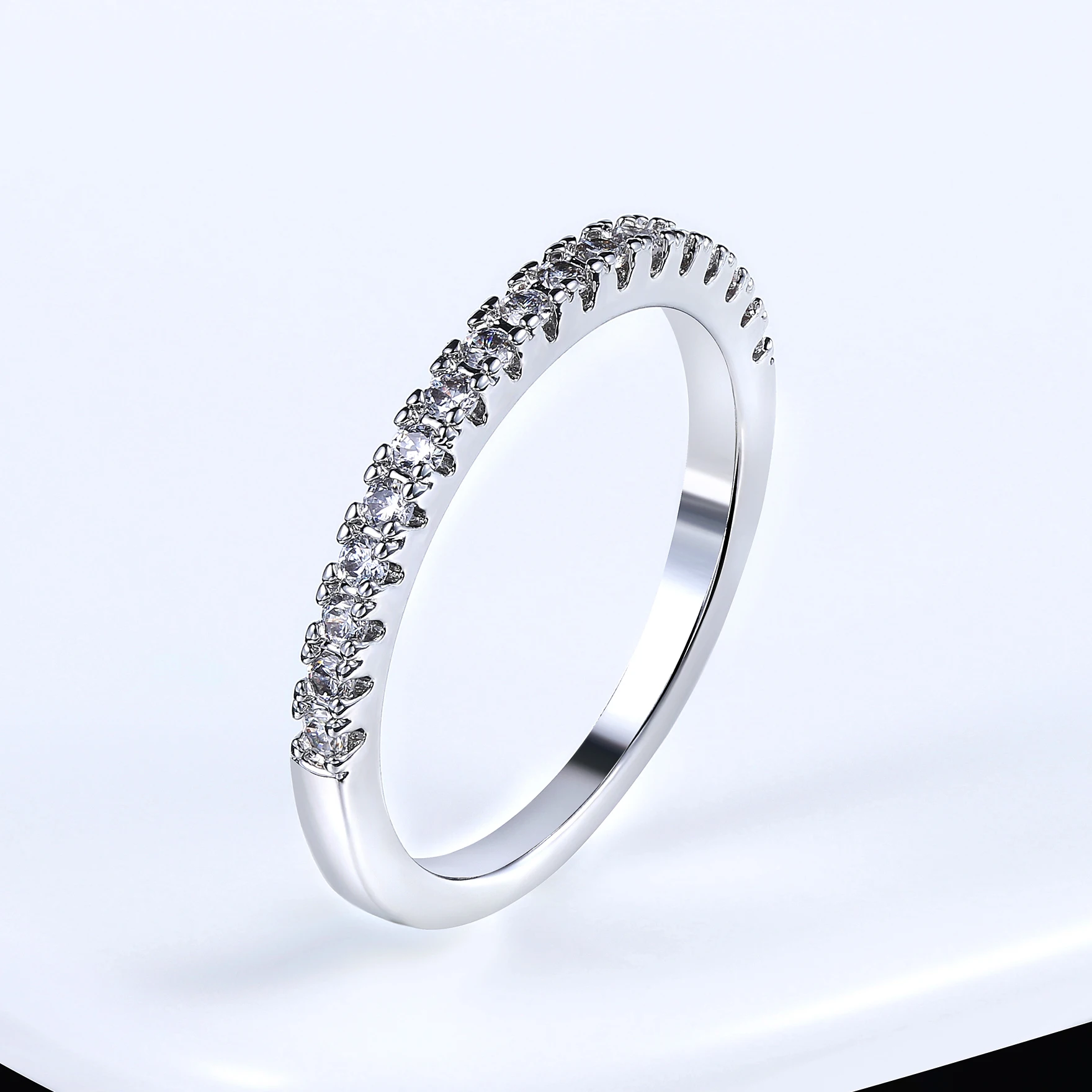 ZHOUYANG Love Cute Wedding Engagement Rings for Women Micro Pave CZ Crystal Sliver Color Dainty Ring Fashion Jewelry All Size — zdjęcie 4