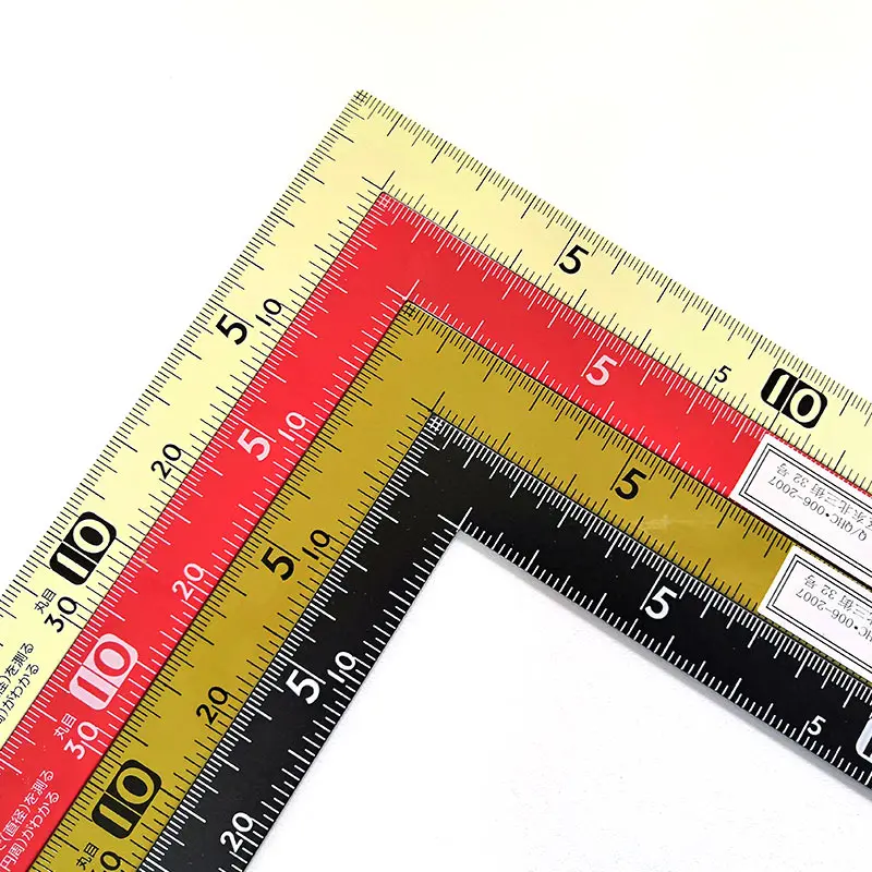 Penguin SHINWA Carpenter\'s Squares Curve Ruler 30*15cm Reverse Angle Scale 12400 12416 12411 12476