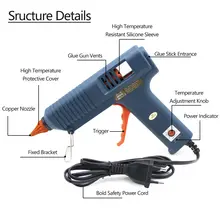 150W Adjustable Hot Glue Gun with 11mm Nozzle #2