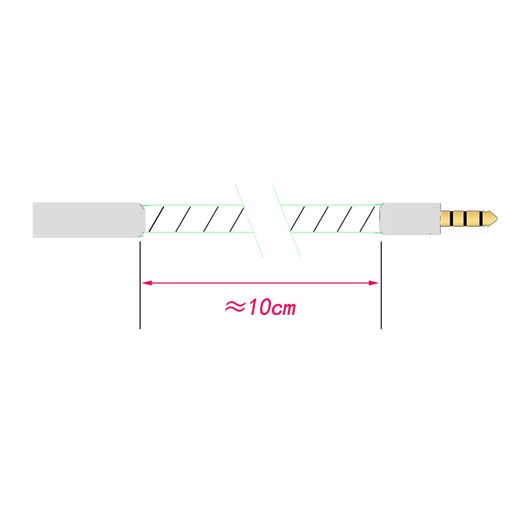 TOP-HiFi DIY UPOCC-Single-Crystal Silver Plated 2.5mm TRRS Balanced Male to 1/4 6.35mm TRS 3pin Female Audio Adapter Cable