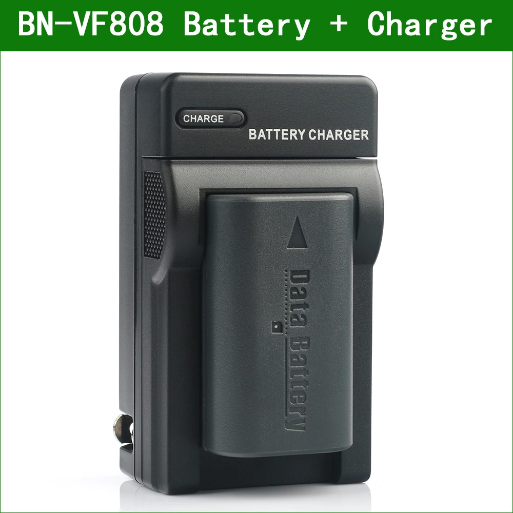 LANFULANG BN-VF808 BN VF808 Battery and Charger Kit for JVC MiniDV and Everio Camcorders BN-VF808AC BN-VF808U BN-VF818 BN-VF818U