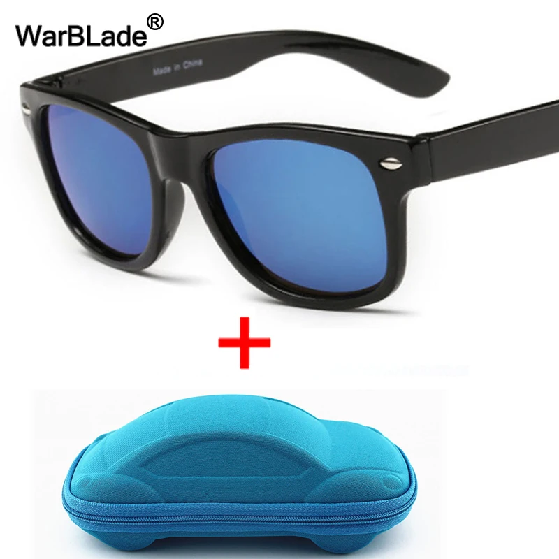 WarBLade Cool Kids Sunglasses Children Anti-uv Sun Glasses Boys Girls Baby Eyeglasses Coating Lens UV 400 Protection With Case