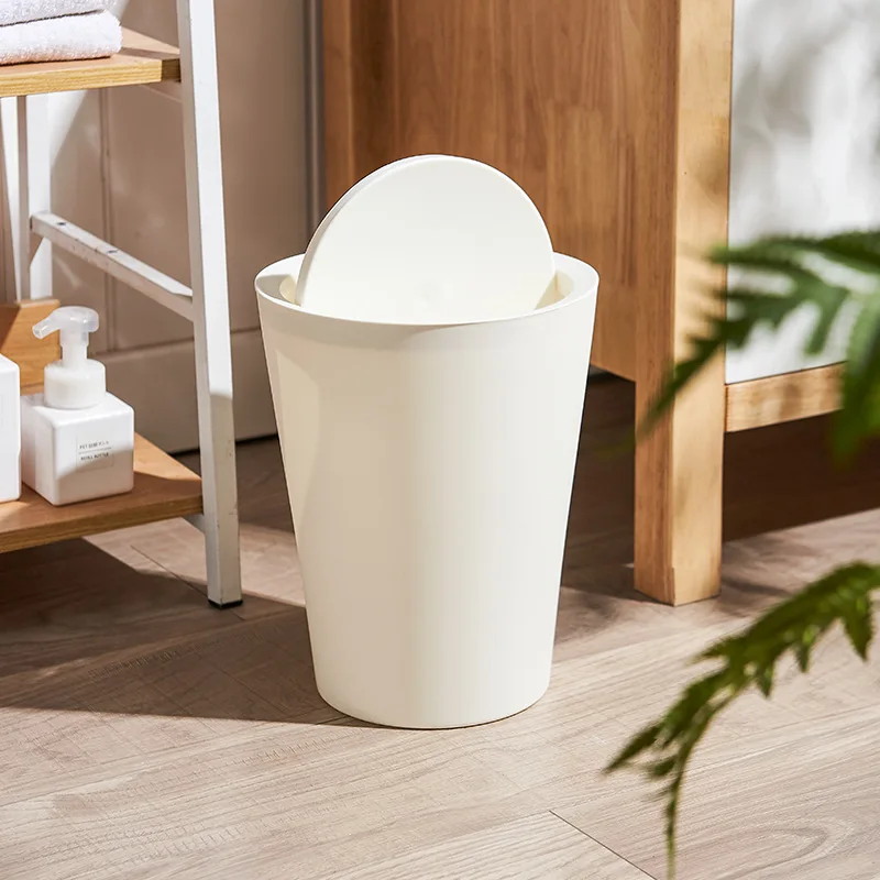 Creative Trash Cans with Lid Household Kitchen Waste Box Bins Toilet Paper Baskets Bathroom Accessories Home Decoration Supplies