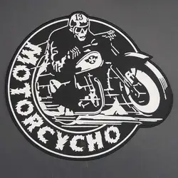 Toppe ricamate per moto grandi per giubbotto posteriore gilet moto Club Biker Iron on Backing