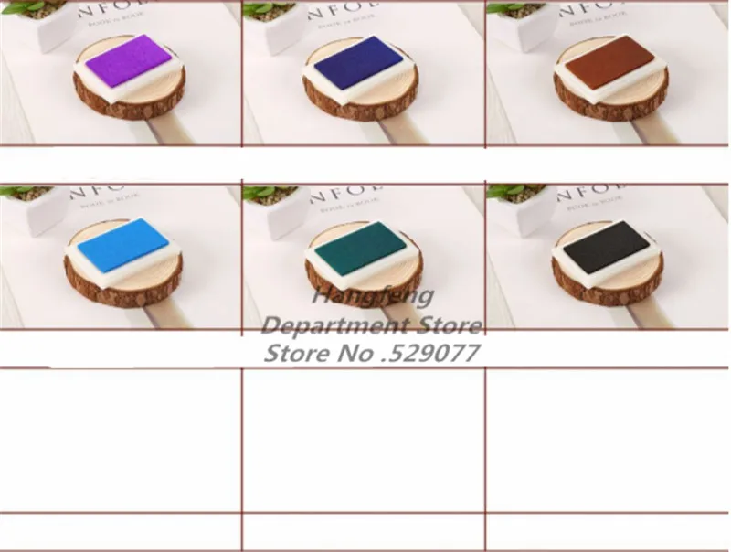 15pcs/lot Colorful Oil Based ink pad Stamp planner scrapbooking silicone stamp inkpad diy diary greeting card making supplies