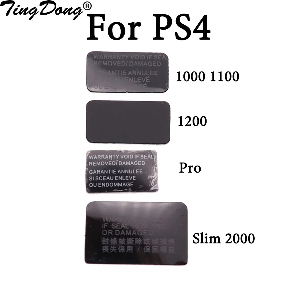 2PCS For PS4 slim console Label Sticker Housing Shell Sticker Lable Seals for ps4 2000 1000 1100 1200 pro console