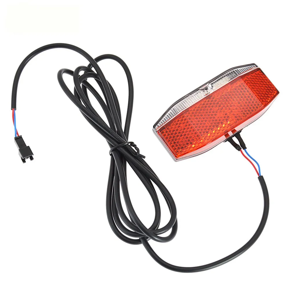 6V-48V Ebike TailLight Electric Bicycle LED Rear Light Lamp Waterproof Universal Night Riding Warning Tail Light